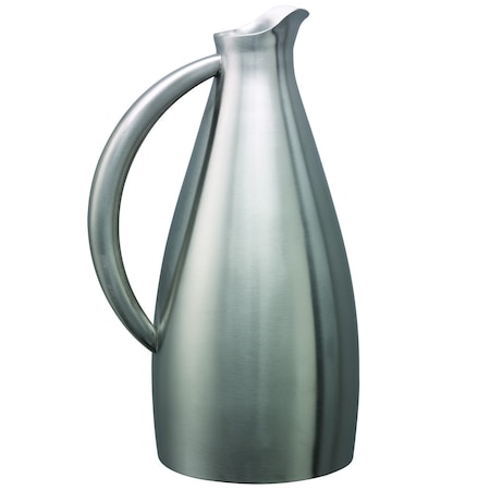 Service Ideas Altus Series Water Pitcher, Stainless Steel, 2 Liter, Brushed Stainless ALTUWPBS
